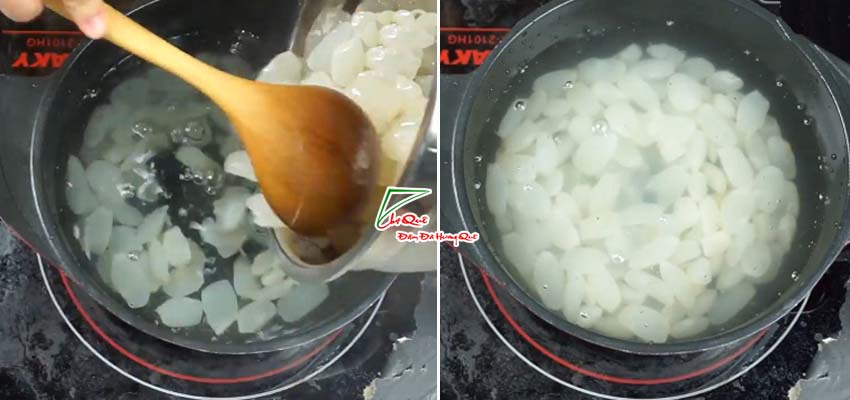 Nấu hạt đác tươi